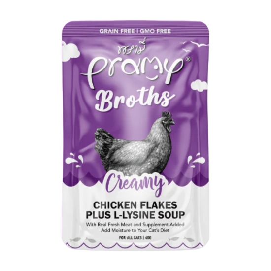 Pramy 吞拿魚忌廉濃湯+鮮嫩雞肉+離胺酸 40g
