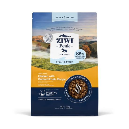 ZIWI 微蒸風乾狗糧 - 放養雞配果園水果配方 3.2kg
