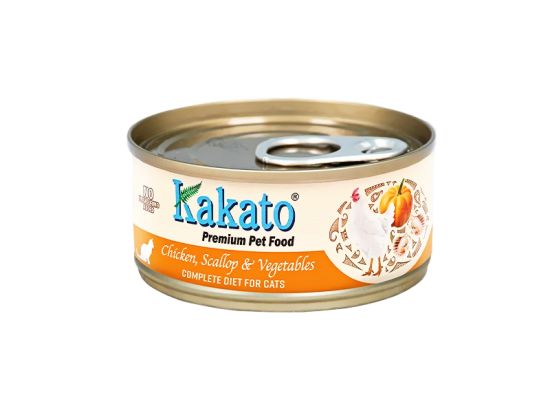 Kakato 貓罐頭 - 雞,扇背,蔬菜 70g