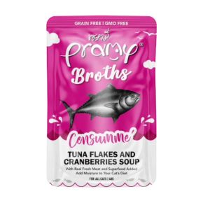 Pramy 吞拿魚清湯 + 蔓越莓 40g