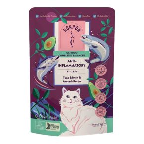 RonRon 吞拿三文魚牛油果成貓主食包 75g